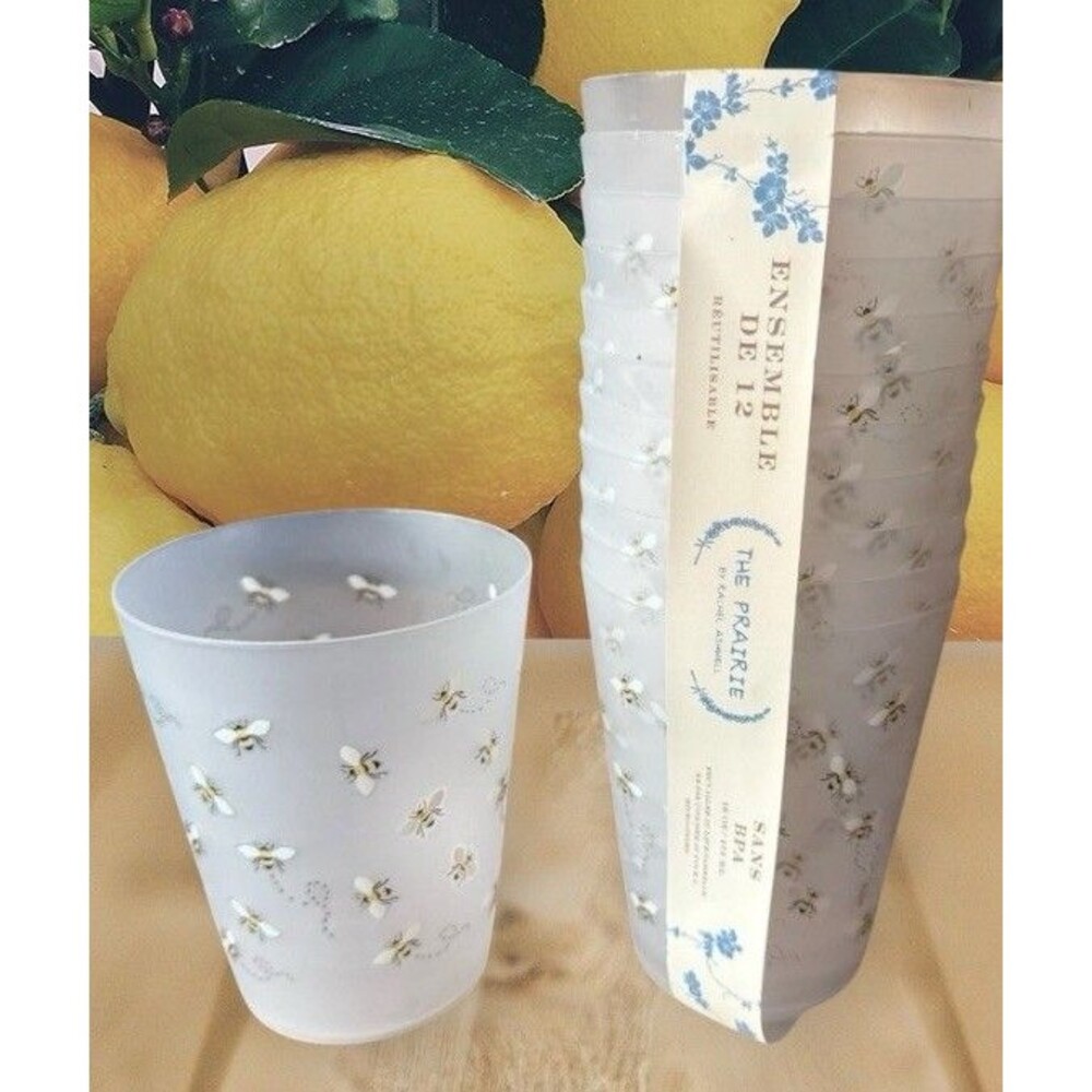 Rachel Ashwell BPA Free Bees Cups set of 12 NEW!